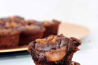 Double Chocolate Caramel Cookie Cups