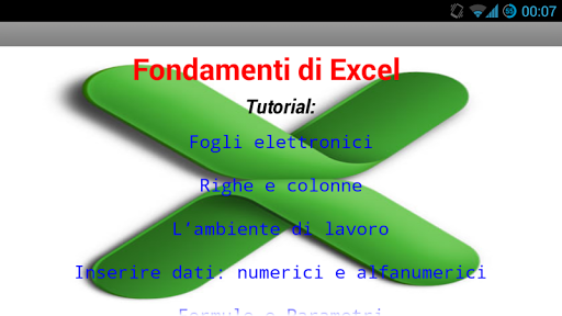 Excel basi in italiano