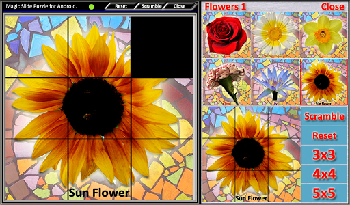 【免費解謎App】Magic Slide Puzzle Flowers1-APP點子