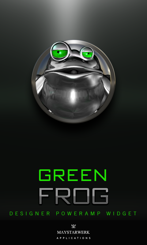 Poweramp Widget Green Frog Screen 3