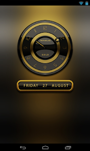How to install Black Gold clock widget 2.50 apk for pc