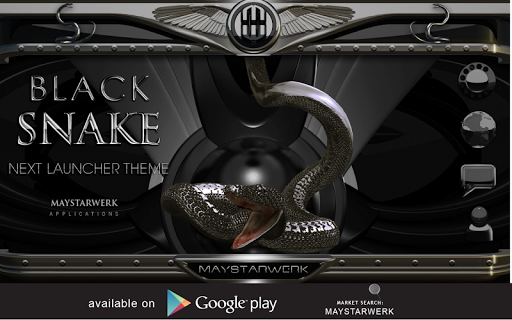 【免費生活App】Black Snake Clock widget-APP點子