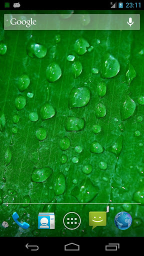 Green Leaf Live Wallpaper