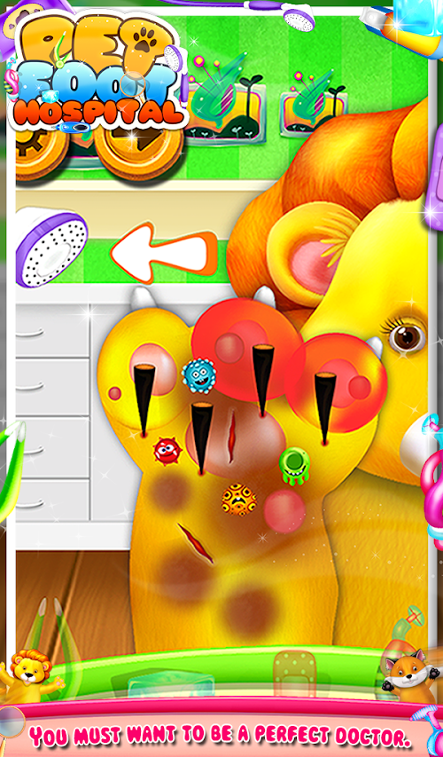 Android application Pet Foot Hospital - Kids Game screenshort