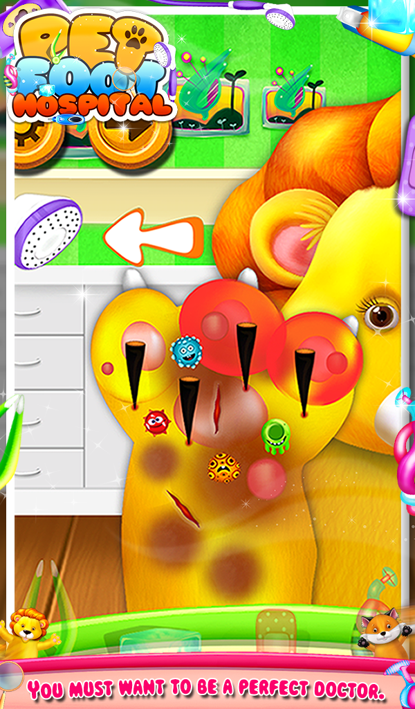 Pet Foot Hospital - Kids Game Screen 1