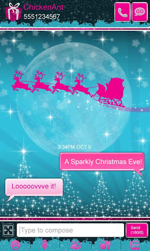 免費下載個人化APP|Sparkly Christmas Eve GO SMS app開箱文|APP開箱王