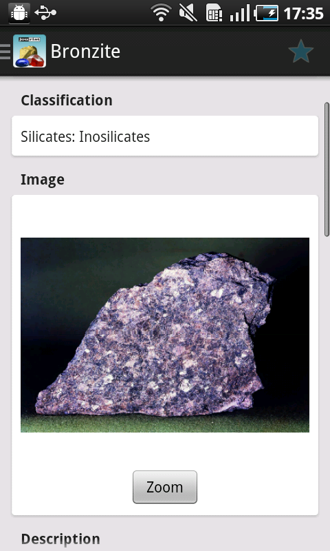 Minerals &amp; Gemstones Screen 2