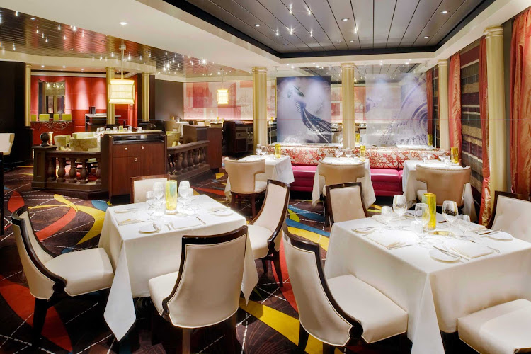 Enjoy Italian cuisine at the specialty restaurant Prego on your Crystal Symphony sailing. 