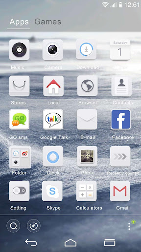 【免費個人化App】Concise White GOLauncher Theme-APP點子