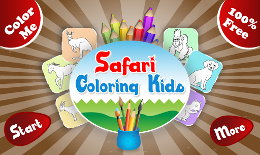 Safari Coloring Kids