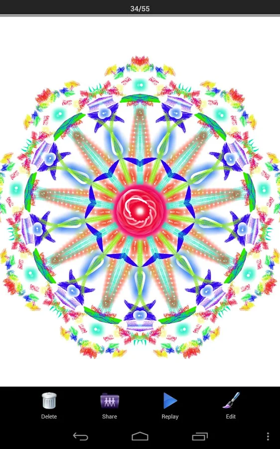 Magia Kaleidoscope Pintura - Screenshot