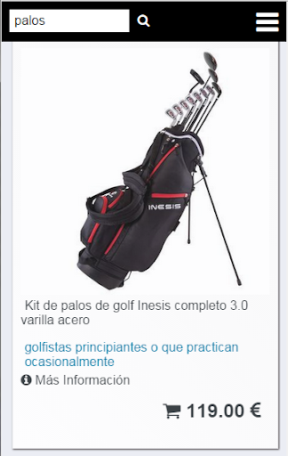 Tienda de Golf - Golf Shop