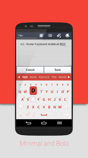 MatRed Keyboard LG Theme