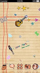 Cute Painting Handwrite Theme Screenshots 1