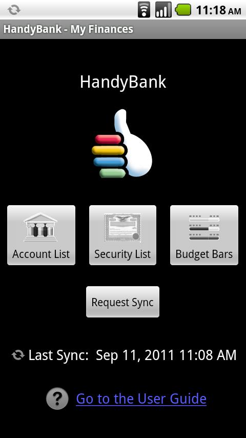 Android application HandyBank screenshort