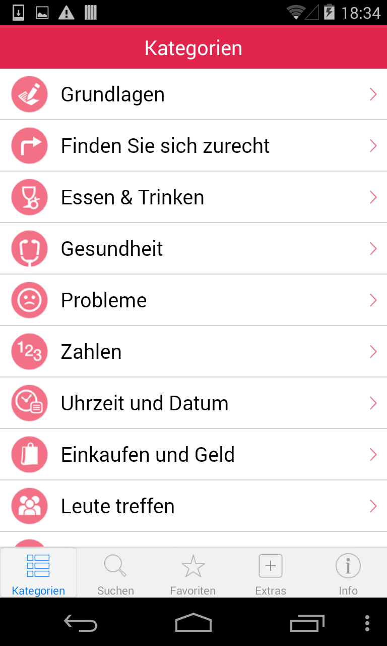 Android application Indonesian Audio Dictionary screenshort