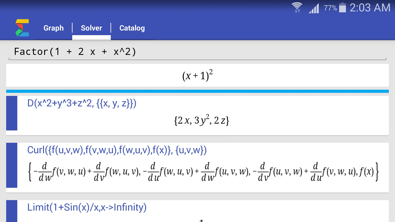 Homework math solver