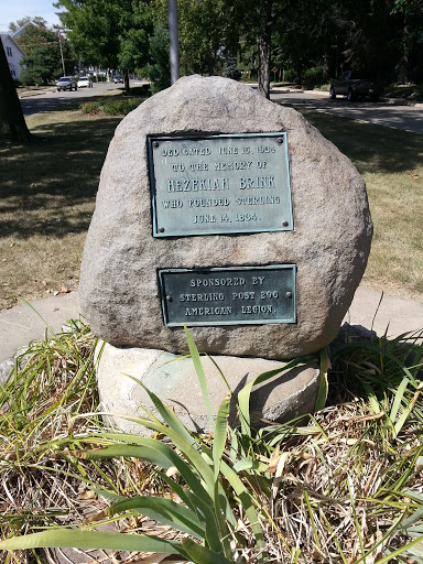 Hezekiah Brink Memorial Stone