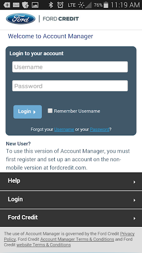 【免費財經App】Ford Credit Account Manager-APP點子