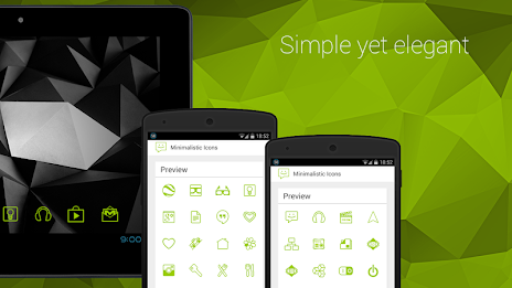 Minimalistic Icons | Green poster 7