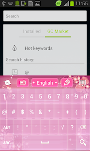 Pink Keyboard Rose Theme - screenshot thumbnail