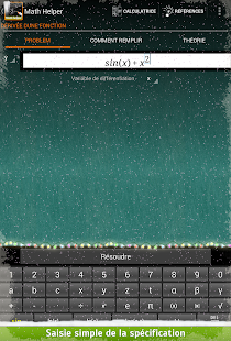 Math Helper: Algèbre et Calcul - screenshot thumbnail
