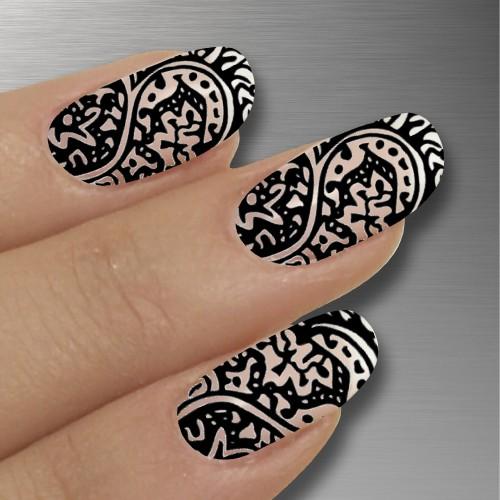 【免費生活App】Nail Art Designs black white-APP點子