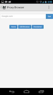 Proxy Browser For Android - screenshot thumbnail