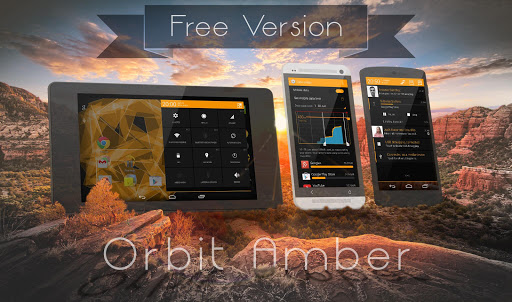 Orbit Amber Free-PA CM11 Theme