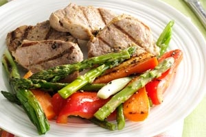 Grilled Pineapple Pork & Vegetables