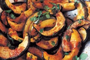 Roasted Acorn Squash with Chipotle and Cilantro