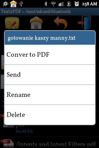 Text to PDF Converter Pro Screen 2