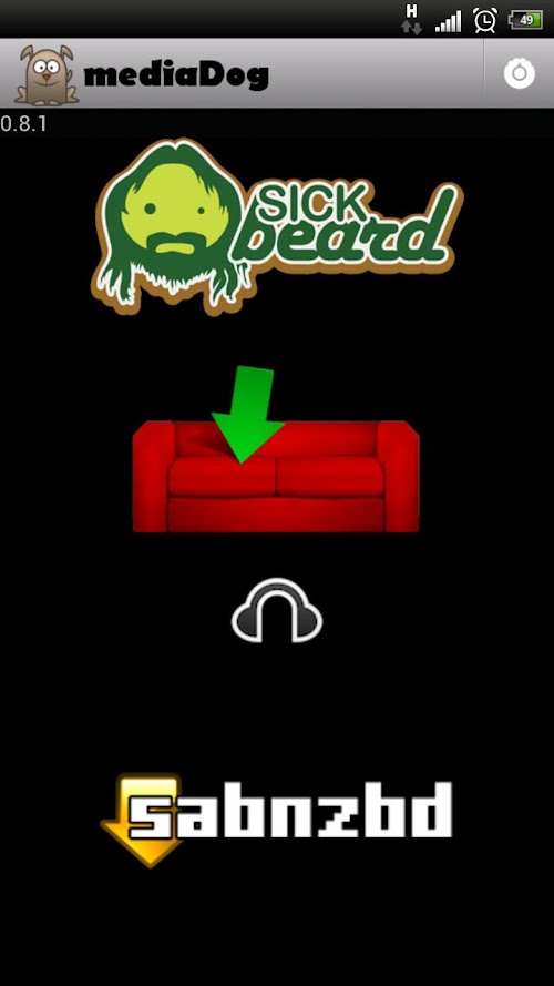 Android application MediaDog screenshort