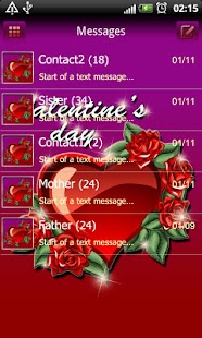Lastest Valentines day 2 GO SMS theme APK