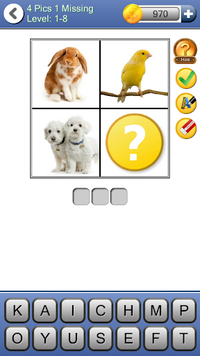 【免費益智App】4 Pics 1 Missing-APP點子