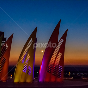Roundabout by Robert Namer - City,  Street & Park Night