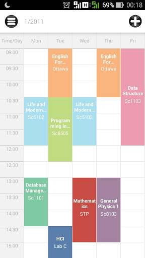 Mini Timetable