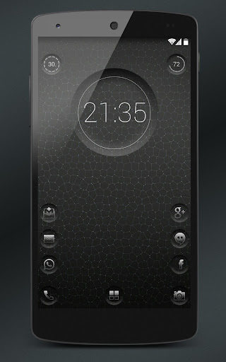 7null clock zooper widget