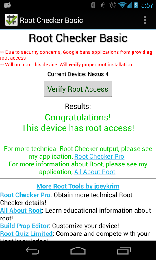 [APP]ROOT CHECKER : Comment savoir si mon téléphone est rooté / a le root ? [Gratuit][17/07/2013] Ud1Mw0i8UhZaOcUBuS1-S5qOTyXCbzr0vZsmxzDxQTIUk66BuSNi8DADnQ8a8MaW9g=h900-rw