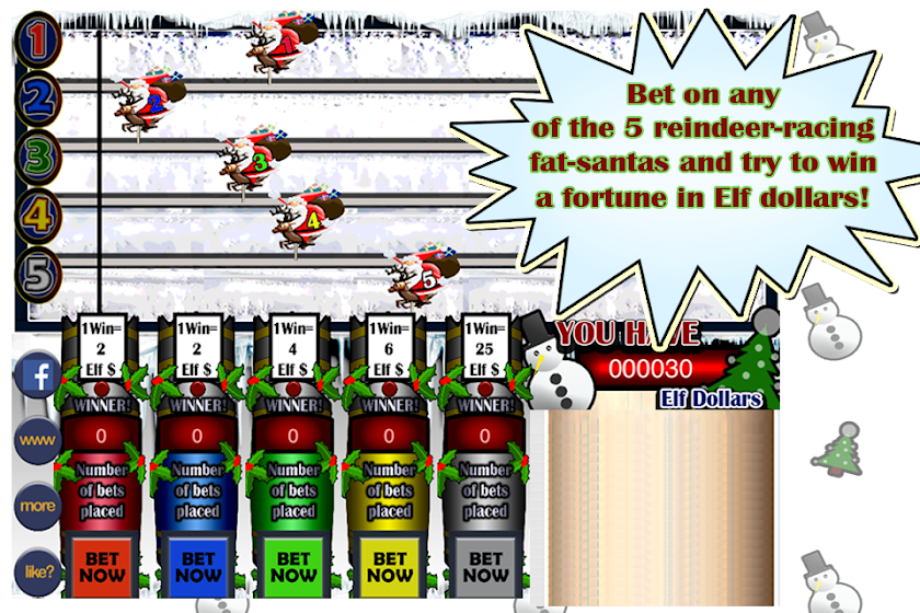 Jingle Bell Derby Coin Op Screen 1
