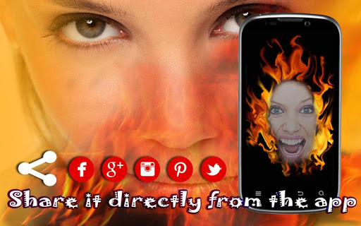 Fire Photo Stickers