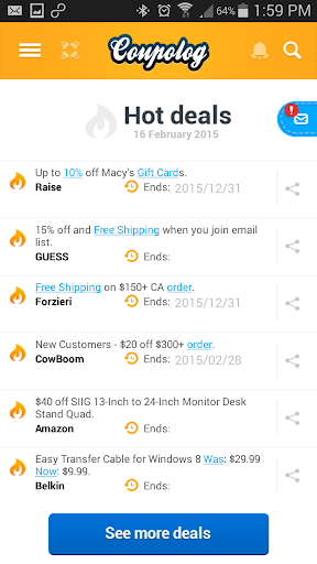 Coupon App Deals Promo Codes