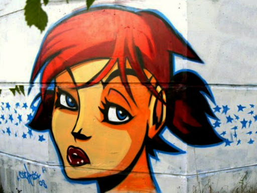 Graffiti «Redhead girl»