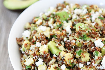 Charred Corn &amp; Avocado Quinoa Salad