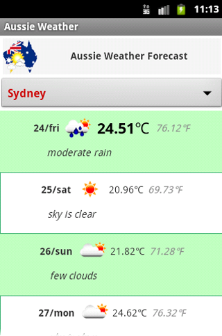 【免費天氣App】Aussie Weather Forecast-APP點子