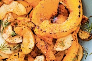 Butternut Squash and Pears with Rosemary