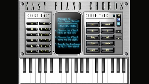 Android application Easy Piano Chords screenshort