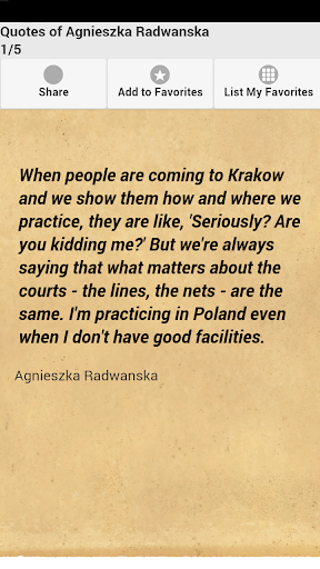 Quotes of Agnieszka Radwanska