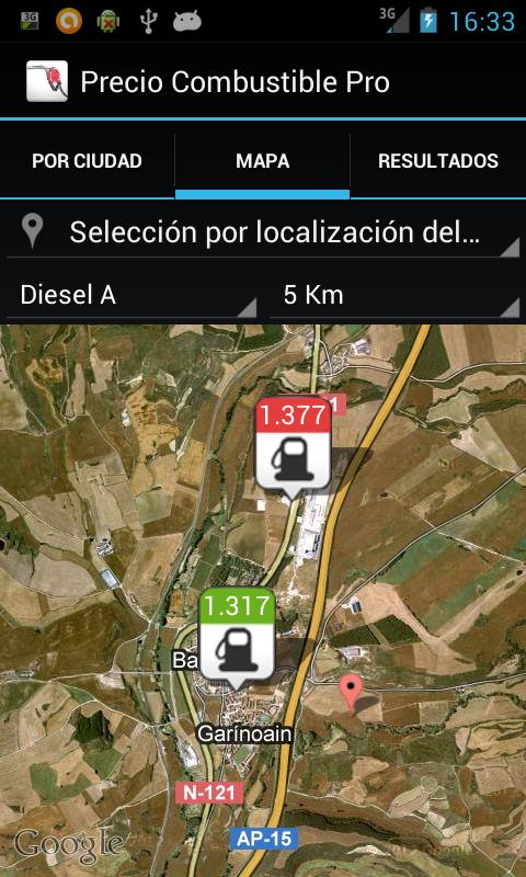 Fuel Price Pro Screen 1