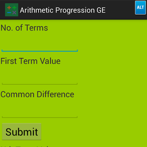 ArithmeticProgression GE